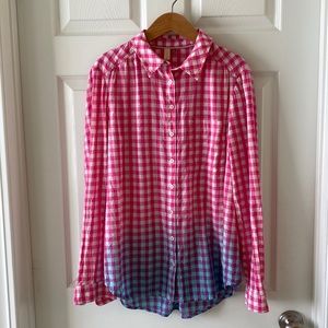 Pilcro from Anthropologie Gingham Button Down Shirt